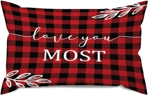 Miniatura 58 de Fundas de almohada lumbares de 12 x 24 pulgadas, decoración de granja, fundas de almohada decorativas para decoración del hogar Estilo-13