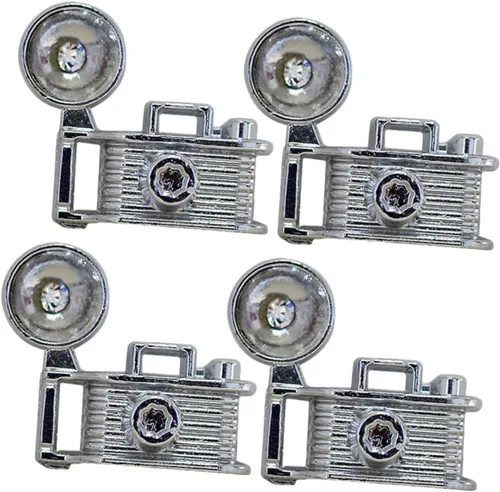 Uonlytech Modelo de cámara retro en miniatura para suministros de casa pequeña, accesorios decorativos a escala realista, accesorios decorativos