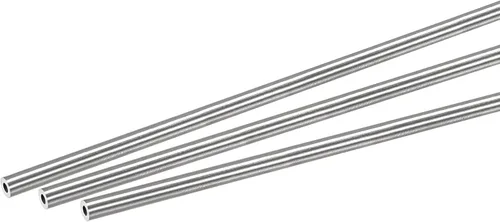 Miniatura 15 de uxcell Tubo redondo de acero inoxidable 304 0.197 in OD 0.024 in espesor de pared 9.843 in longitud 3 piezas