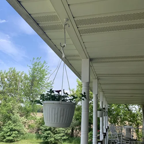 Miniatura 6 de YourGift Paquete de 6 ganchos en S extralargos y resistentes de 10 pulgadas para plantas colgantes, armario, flores, canastas, jardín, patio, Negro
