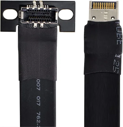 Miniatura 4 de cablecc Cable y adaptador de datos de extensión de placa base USB 3.1 macho a hembra tipo E