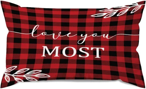 Miniatura 67 de Fundas de almohada lumbares de 12 x 24 pulgadas, decoración de granja, fundas de almohada decorativas para decoración del hogar Estilo-13