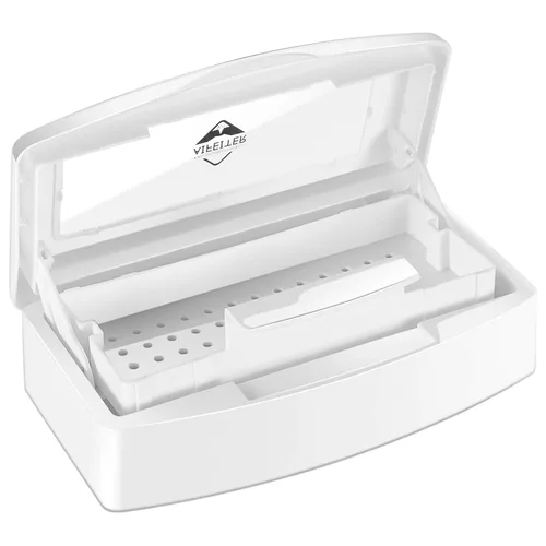 Miniatura 8 de Bandeja de esterilización de plástico, bandeja de esterilización, caja esterilizadora limpia, organizador de almacenamiento para uñas, pinzas, Negro