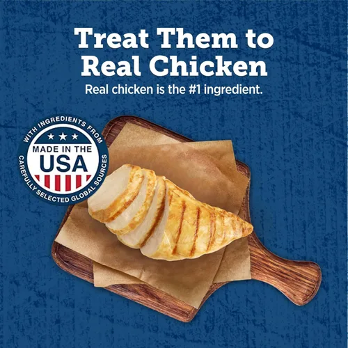 Miniatura 3 de Blue Buffalo True Chews Premium Grillers Golosinas Naturales para Perros, Pollo, Bolsa de 12 onzas