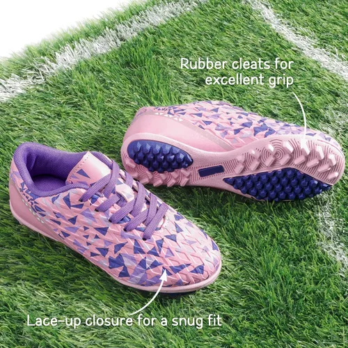 Miniatura 2 de DREAM PAIRS Zapatos de fútbol de interior con cordones para niños y niñas, para niños pequeños y grandes
