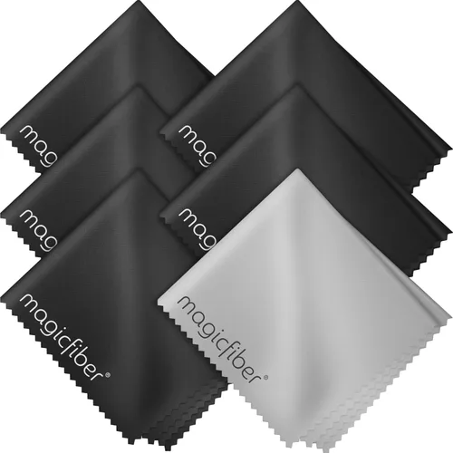Paño de limpieza MagicFiber de microfibra, paquete de 6 - Paño premium para gafas, lentes, pantallas y más