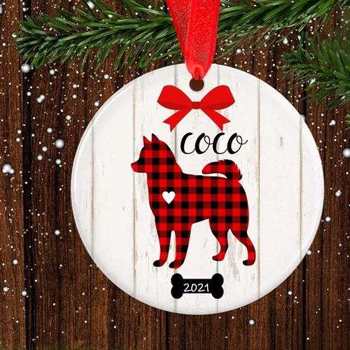 Miniatura 25 de Adorno de Navidad para mascotas, adorno de Beagle, regalos para amantes de mascotas, regalo conmemorativo para mascotas, recuerdo de Beagles