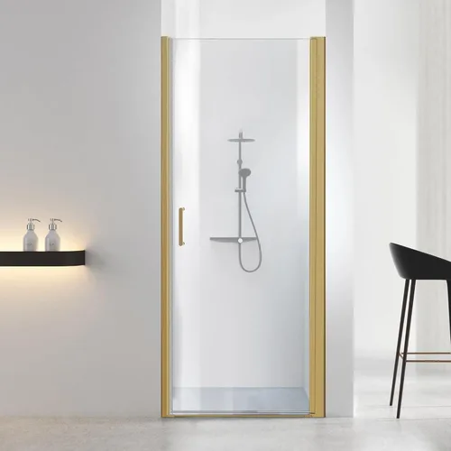 Puerta de ducha de baño, puerta de ducha de vidrio templado sin marco, panel de ducha de 28" de ancho x 72" de alto, puerta de ducha batiente simple