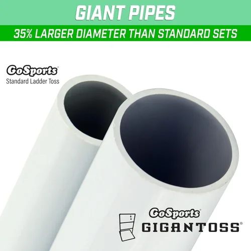 Miniatura 3 de GoSports Juego de lanzamiento de escalera prémium para exteriores con 6 bolos, estuche de transporte de viaje y rastreadores de puntuación, elige
