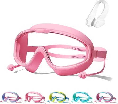 Gafas de natación impermeables y antivaho para niños, gafas de natación para niños de 2 a 14 años