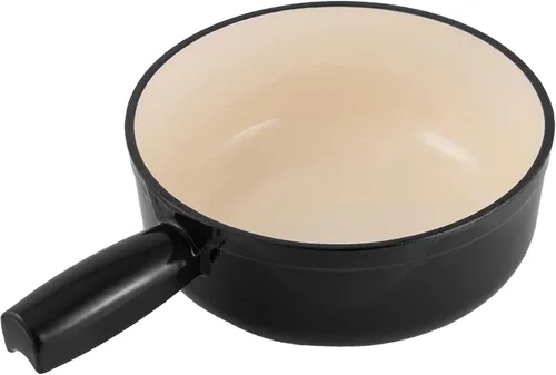 Miniatura 10 de Swissmar Lugano - Olla de repuesto para fondue de queso de hierro fundido, 1.4 cuartos de galón / 1.3 L, compatible con juegos de fondue Swissmar