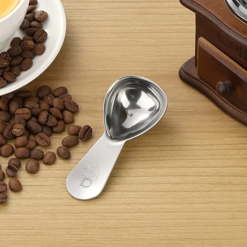 Miniatura 9 de Plata - Patrón de filtro de café #1 + cuchara de café (1 cucharada)