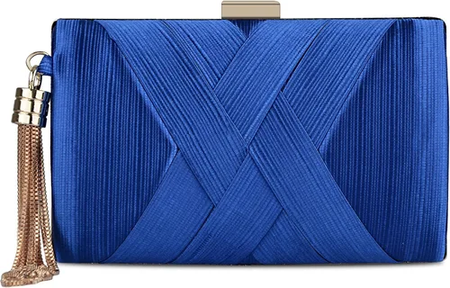 Miniatura 30 de Elegante bolso de noche con borlas para mujer, bolso de mano para novia, boda, graduación, noche, fiesta