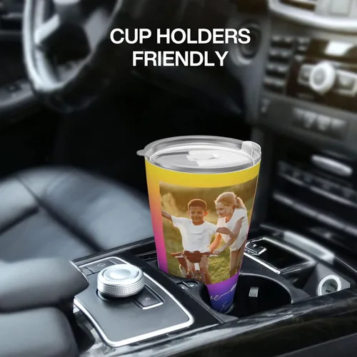 Miniatura 7 de Taza de café personalizada con tapa de foto de 20 onzas, regalos personalizados para el día de San Valentín, Día de la Madre, cumpleaños