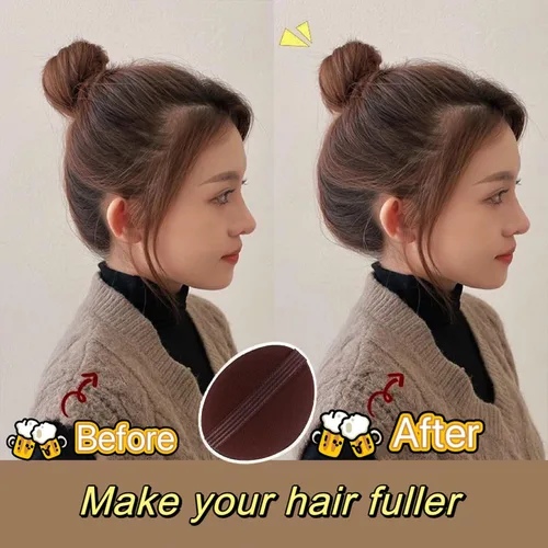 Miniatura 2 de Base de pelo Esponja Clip invisible peine Bump It Up Herramienta de volumen Almohadillas falsas Inserción de pelo Bump Styling Insertar extensiones