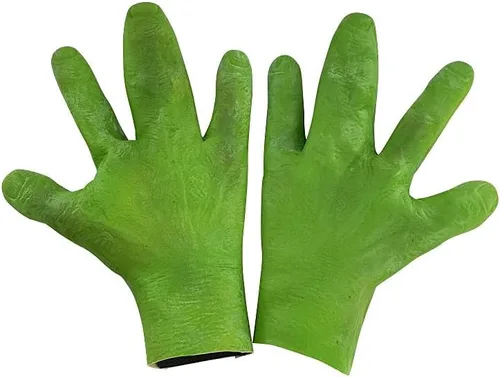 Guantes de alienígena verdes para adultos y niños, accesorios de disfraz de alienígena, guantes de monstruo para adultos para Halloween