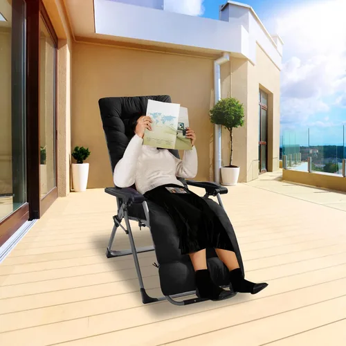 Miniatura 8 de Moclever Cojín para silla de gravedad cero de 67 x 22 x 4 pulgadas, cojín reclinable grueso para interiores y exteriores, cojín suave para tumbona