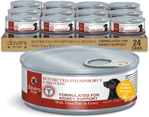 Miniatura 11 de Dave's Pet Food Kidney Care - Alimento para perros (paté de atún), nueva receta. Alimento húmedo renal para perros, bajo en fósforo, soporte renal