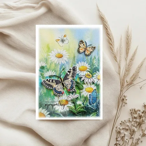 Miniatura 2 de Daisy Garden - Tarjeta de condolencias con la más profunda condolencia, tarjeta de felicitación por pérdida de madre, padre, mascota, tarjeta