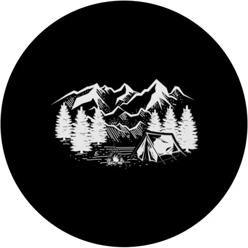 Miniatura 3 de Camping Camper Camp Outdoor Lover Wanderlust Nature PopSockets PopSockets intercambiables PopGrip