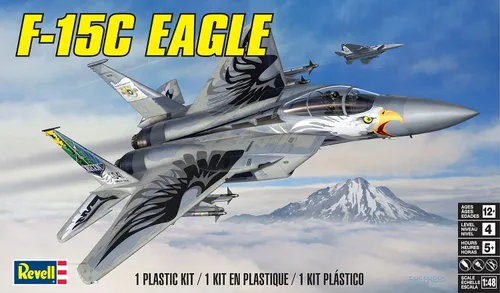 Miniatura 3 de Revell F-15C Eagle - Kit de modelo, color gris