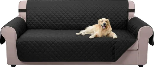 Miniatura 63 de U-NICE HOME Funda de sofá reversible para perros con correas elásticas, resistente al agua, protector de muebles para mascotas, funda de sofá