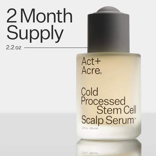Miniatura 8 de Act+ Acre Suero de cuero cabelludo de células madre procesadas en frío Para un cabello más grueso y de aspecto más completo Células madre