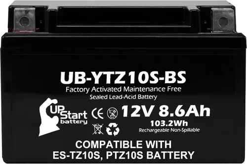 Reemplazo YTZ10S-BS de 12V 8.6Ah para batería EverStart ES-TZ10S – Compatible con batería Power-Sonic PTZ10S ESTZ10S BTZ10S-FA – Baterías de 12