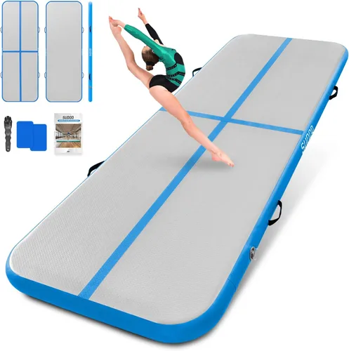 Miniatura 14 de SUDOO Gymnastics Air Mat 10ft/13ft/16ft Inflatable Air Tumble Track Mat 4" Thick Tumbling Mat With Pump or No Pump for Training Tumble Yoga