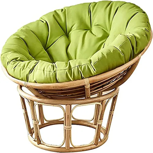 Miniatura 17 de HUHJYUGE Cojín redondo para asiento de columpio de 16 x 16 pulgadas, cojín colgante para silla de huevo, resistente al agua, para exteriores, tela