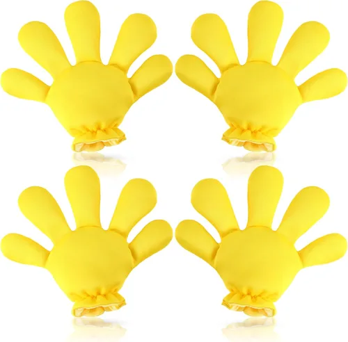 Miniatura 8 de Geyoga 2 pares de guantes grandes de disfraz de manos de dibujos animados, guantes de Halloween para fiestas, cumpleaños, juegos de rol, disfraces