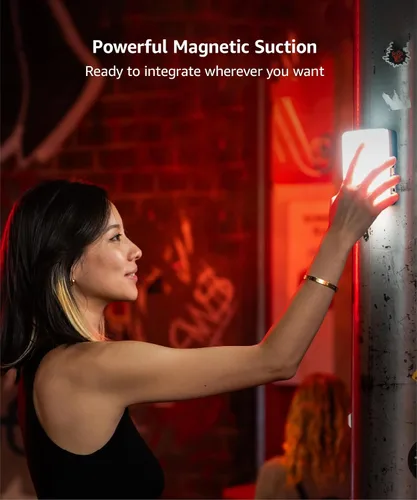 Miniatura 9 de amaran Ace - Kit de 25 luces LED de bolsillo bicolor, modo de aumento a 32 W mini luz de video en la cámara, 2700 K ~ 6500 K soporta atracción Verde