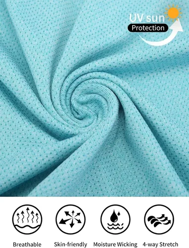 Miniatura 4 de Polo de golf para hombre, de secado rápido, ligero, de manga corta, camisetas con cuello SPF para exteriores