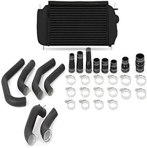 Mishimoto MMINT-F27T-15KBBK Kit de intercooler de rendimiento compatible con Ford F-150 EcoBoost 2015-2017 negro, negro