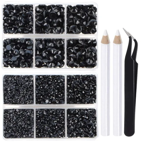 Miniatura 67 de LPBeads 10000 unidades de diamantes termoadhesivos SS6 amatista con parte trasera plana, gemas de diamantes de imitación de cristal redondas