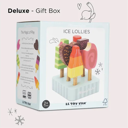 Miniatura 7 de Le Toy Van Honeybake Collection - Juego de paletas de hielo, juguetes de madera de primera calidad para niños a partir de 3 años (TV284)