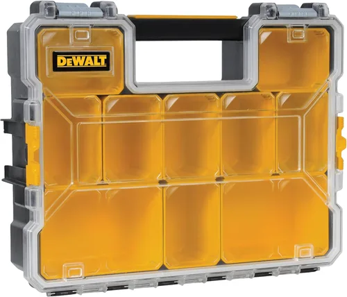 Miniatura 2 de DEWALT Organizador de piezas pequeñas, caja de almacenamiento de hardware con separadores extraíbles, 10 compartimentos (DWST14825)