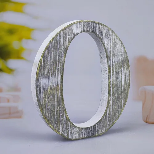 Letras de madera rústica sin terminar de 6 pulgadas para decoración de pared, letras decorativas de pie en rodajas, decoración de tablero para