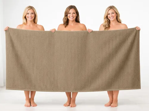 Miniatura 91 de DAN RIVER Paquete de 2 sábanas de baño de 35x70 pulgadas, sábanas de baño jumbo acanaladas para adultos, toallas grandes gruesas y absorbentes