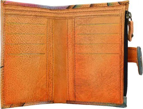 Miniatura 87 de Anna by Anuschka Cartera de mujer pintada a mano de cuero genuino para mujer