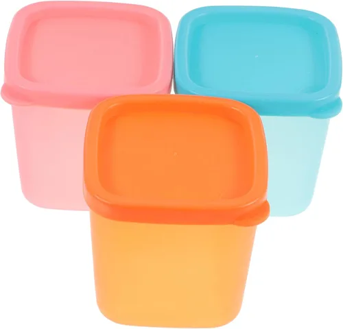 Miniatura 4 de BESTonZON Tarro casero redondo apilable, 9 unidades, para almacenamiento de sorbetes de terrario, postre de alimentos, yogur, congelador, portátil