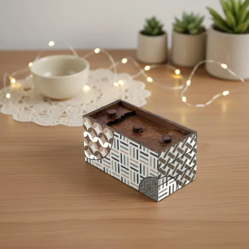 Miniatura 8 de Enigma Decode - Caja de rompecabezas secreta con cerradura mágica para tarjetas de regalo y dinero