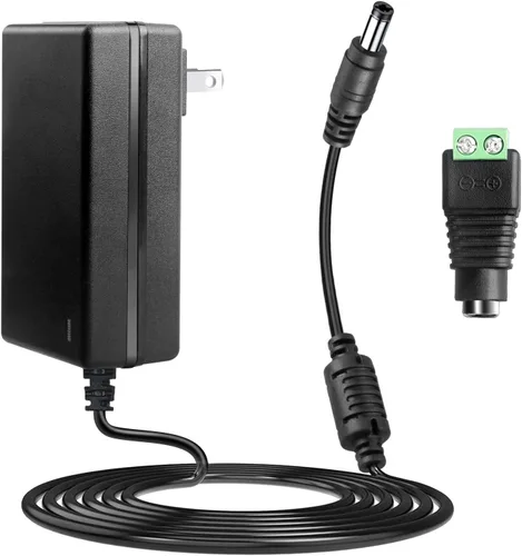 Adaptador de fuente de alimentación de 12V 4A - LeTaoXing AC 100-240V 50/60Hz a DC 12V/4A 48W cargador 0.217 in x 0.098 in 12V4A para tira de luz