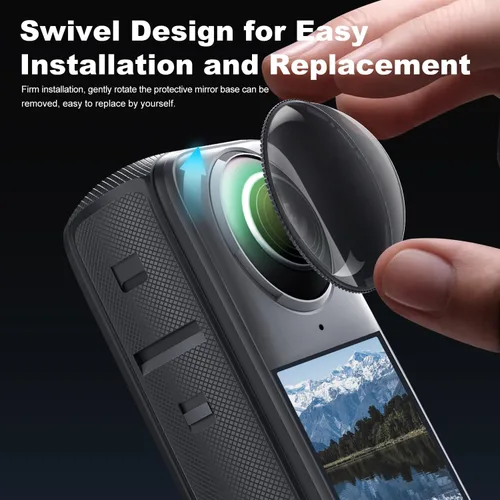 Miniatura 4 de Protector de pantalla para cámara de acción Insta360 X4, resistente a los arañazos, revestimiento óptico antihalación, resistente a los arañazos