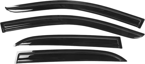 Miniatura 2 de IKON MOTORSPORTS Viseras de ventana compatibles con Honda Accord 2003-2007, deflectores de viento de ventana lateral externa JDM ahumados