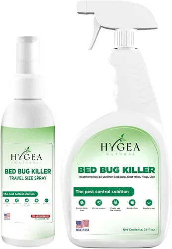 Miniatura 11 de Hygea Natural - Aerosol natural para piojos, ácaros y chinches para viajes - Tamaño aprobado por la TSA – Apto para niños y mascotas – Resultados