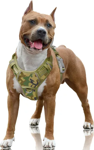 Miniatura 46 de BARKBAY Arnés para Perro Sin Tirones Talla Grande Arnés Reflectante para Perro con Clip Frontal y Asa de Control Fácil para Caminar Entrenar Correr