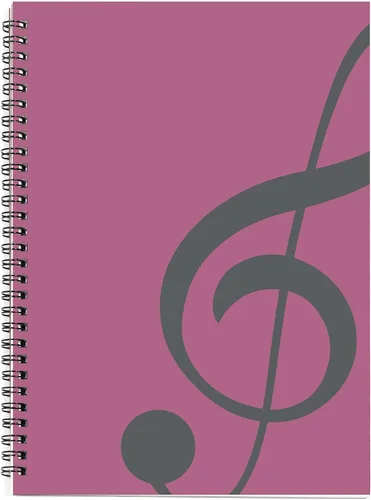 Miniatura 15 de Cuaderno con hojas en blanco para música, composición, manuscrito, con diseño de teclado de piano, 50 hojas, 26 x 19 cm., negro (Black Piano)