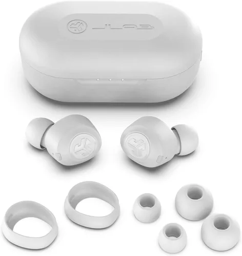 Miniatura 3 de JLab JBuds Air True Auriculares inalámbricos Bluetooth + funda de carga, blanco, resistencia al sudor IP55, conexión Bluetooth 5.0, firma de 3