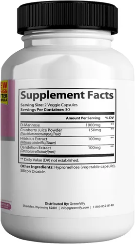 Miniatura 2 de FemiPro MAX Suplemento de apoyo urinario para mujer, 60 cápsulas, control de vejiga extra fuerte con arándano, hibisco, diente de león, vegano, sin
